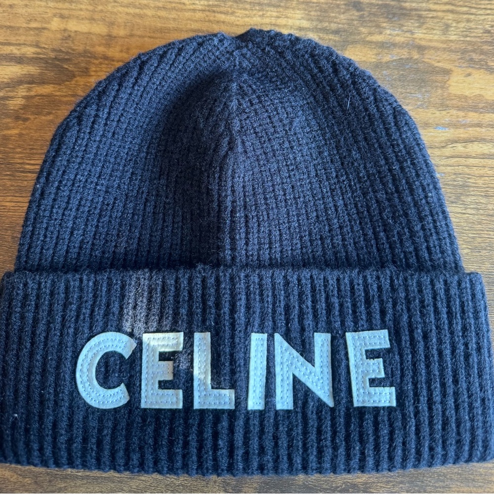 Celine black Knit Beanie